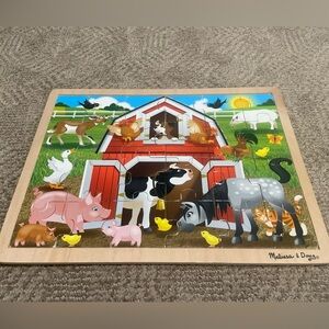 Melissa & Doug Wooden Barnyard Jigsaw Puzzle